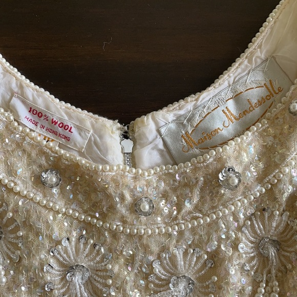 Ivory Beaded Blouse - Picture 4 of 5